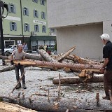 Bruch/Frattura, Installation, Innichen, Juli 2020, Foto: M. Tinkhauser